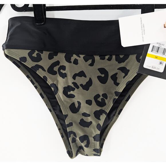 DKNY Swim Leopard Print Bikini Bottom High Waist - Picture 8 of 10